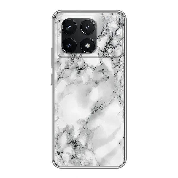 Чехол с рисунком «Белый мрамор» для Xiaomi POCO F6 Pro Чехол с рисунком «Белый мрамор» для Xiaomi POCO F6 Pro
