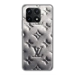 Текстурный Чехол Louis Vuitton для Поко Ф6 Про (Бежевый ЛВ)
