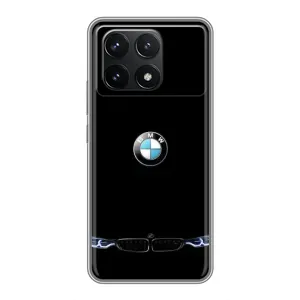 Силіконовий бампер з картинкою машини на Xiaomi POCO F6 Pro (Чорний BMW)