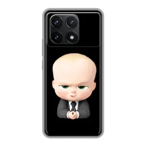 Мультяшный принт на Чехол для Поко Ф6 Про (Бос)