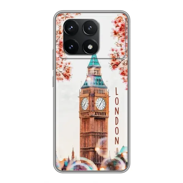Чехол с рисунком «Часы Лондон» для Xiaomi POCO F6 Pro Чехол с рисунком «Часы Лондон» для Xiaomi POCO F6 Pro