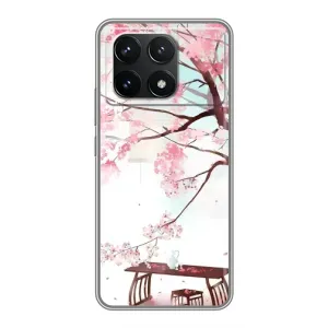 Чехол с принтом САКУРЫ на Xiaomi POCO F6 Pro (Чайная церемония)