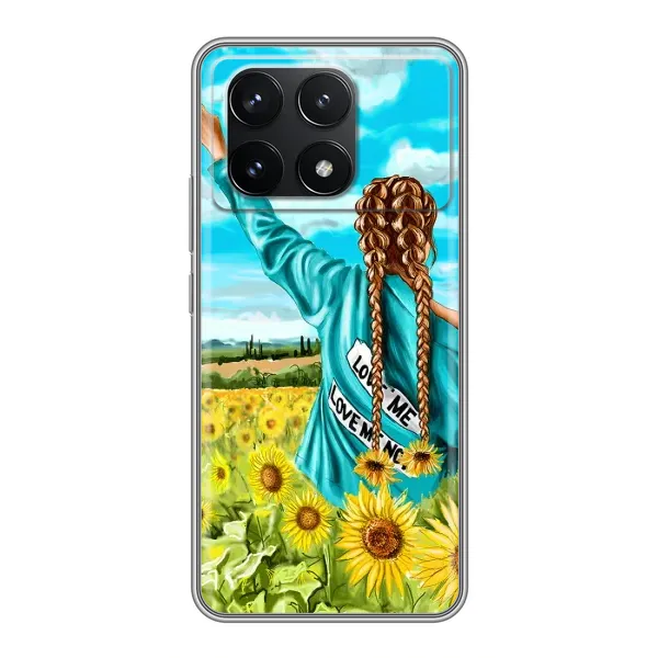 Чехол с рисунком «Девушка на поле» для Xiaomi POCO F6 Pro Чехол с рисунком «Девушка на поле» для Xiaomi POCO F6 Pro