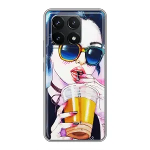 Чохол з картинкою Модні Дівчата Xiaomi POCO F6 Pro (Дівчина з коктейлем)