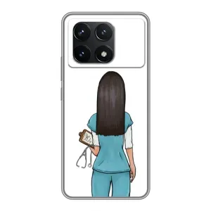 Силиконовый бампер (Работники) на Xiaomi POCO F6 Pro (Доктор)