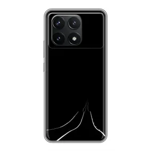 Чохол з картинками на чорному фоні для Xiaomi POCO F6 Pro (Дорога)