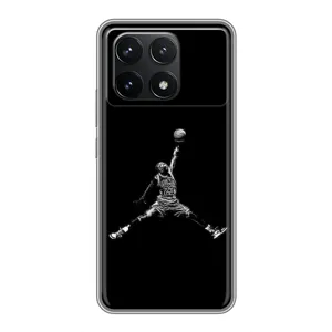 Силіконовый Чохол Nike Air Jordan на Поко Ф6 Про (Джордан)