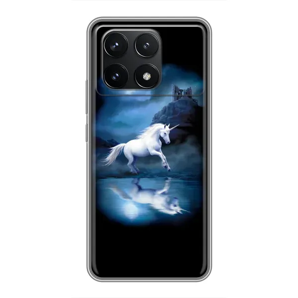 Чехол с рисунком «Единорог» для Xiaomi POCO F6 Pro Чехол с рисунком «Единорог» для Xiaomi POCO F6 Pro