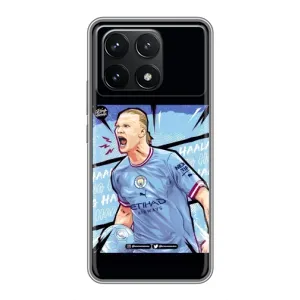 Чохли з принтом на Xiaomi POCO F6 Pro Футболіст (гол Ерлінг Холанд)