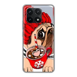 Бампер для Xiaomi POCO F6 Pro с картинкой "Песики" (Грустная собака)