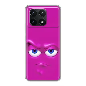 Силиконовые Чехлы (смешные стикеры) для Xiaomi POCO F6 Pro (Хитрая мордочка)