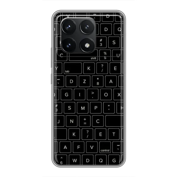 Чехол с рисунком «Клавиатура» для Xiaomi POCO F6 Pro Чехол с рисунком «Клавиатура» для Xiaomi POCO F6 Pro