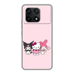 Чехол с персонажем Куроми на Xiaomi POCO F6 Pro (Куроми Мелоди Китти)