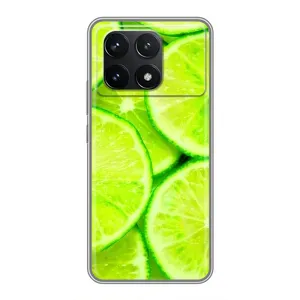 Чохол з зображенням смачної їжі для Xiaomi POCO F6 Pro (Лайм)