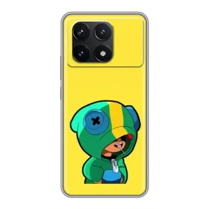 Чохол Бравл Старс для Xiaomi POCO F6 Pro (Леон (LEON))