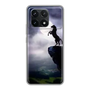 Чехлы с изображением разных животных для Xiaomi POCO F6 Pro (Лошадь)
