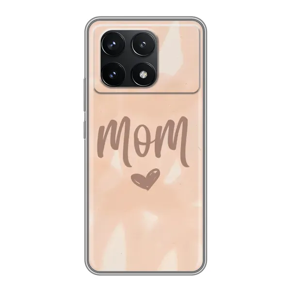 Чехол с рисунком «Love mom» для Xiaomi POCO F6 Pro Чехол с рисунком «Love mom» для Xiaomi POCO F6 Pro