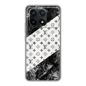 Чехол Стиль Louis Vuitton на Xiaomi POCO F6 Pro (LV на белом)