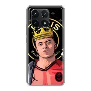 Чохол (TPU) з Футболістом на Xiaomi POCO F6 Pro (Mbappe King)