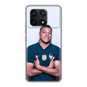 Чохол (TPU) з Футболістом на Xiaomi POCO F6 Pro (Мбаппешичка)