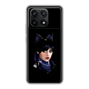 Чохол з картинкою Венсдей на Xiaomi POCO F6 Pro (Мила Венсдей)