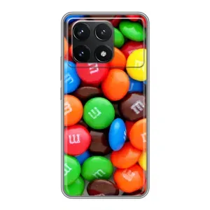 Чохол з зображенням смачної їжі для Xiaomi POCO F6 Pro (Різнокольорові M&M'S)