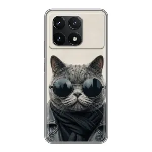 Чехол на тематику: Коты для Xiaomi POCO F6 Pro (Модный кот)