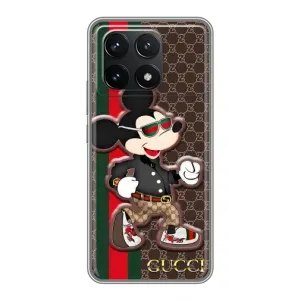 Чехлы Бренд GUCCI для Xiaomi POCO F6 Pro (Маус Гуччи)