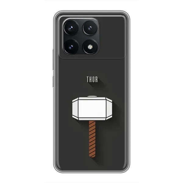 Чехол с рисунком «Молот Тора» для Xiaomi POCO F6 Pro
