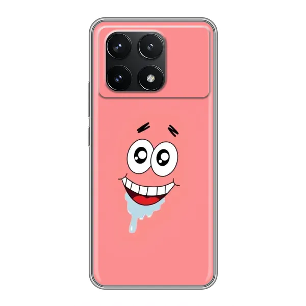 Чехол с рисунком «Мордочка Патрика» для Xiaomi POCO F6 Pro Чехол с рисунком «Мордочка Патрика» для Xiaomi POCO F6 Pro