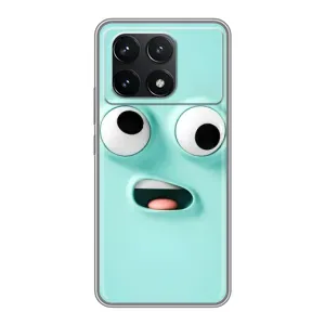 Силиконовые Чехлы (смешные стикеры) для Xiaomi POCO F6 Pro (Забавное мятное лицо)