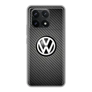 Чехол "Фольксваген" для Xiaomi POCO F6 Pro (На карбоне)