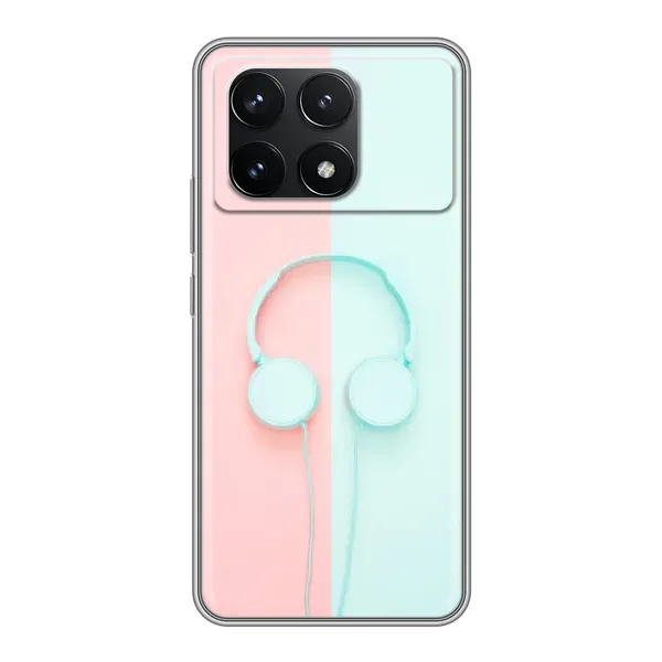 Чехол с рисунком «Наушники» для Xiaomi POCO F6 Pro Чехол с рисунком «Наушники» для Xiaomi POCO F6 Pro