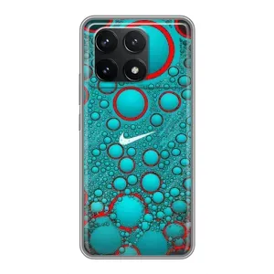 Силіконовый Чохол на Xiaomi POCO F6 Pro з картинкою НАЙК (Найк зелений)