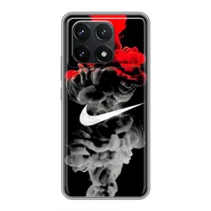 Силіконовый Чохол на Xiaomi POCO F6 Pro з картинкою НАЙК (Nike дим)