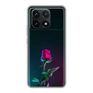 Чохли з принтом Троянд для Xiaomi POCO F6 Pro (Нічна троянда)
