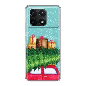 Чехол Новогодняя Елка на Xiaomi POCO F6 Pro (Новогодние подарки)