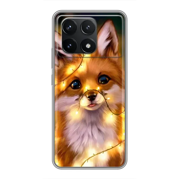 Чехол с рисунком «Новогодний лисенок» для Xiaomi POCO F6 Pro Чехол с рисунком «Новогодний лисенок» для Xiaomi POCO F6 Pro