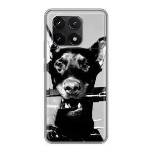 Чехол ДОБЕРМАН для Xiaomi POCO F6 Pro (Опасный доберман)