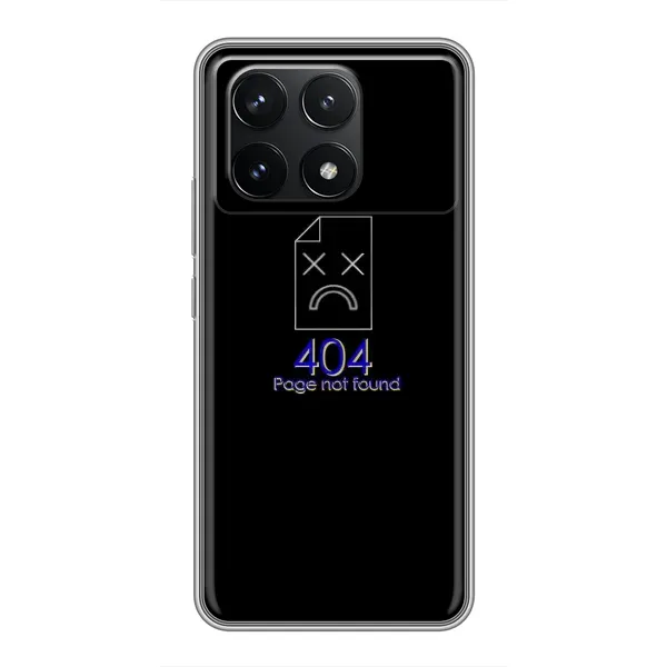 Чехол с рисунком «Ошибка 404» для Xiaomi POCO F6 Pro Чехол с рисунком «Ошибка 404» для Xiaomi POCO F6 Pro