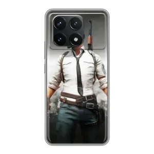 Чохол з картинкою "Герой Pubg" на Xiaomi POCO F6 Pro (Пабг)