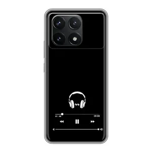 Чохол з картинками на чорному фоні для Xiaomi POCO F6 Pro (Плеєр)