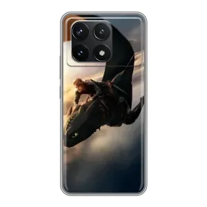 Чехол дракон Беззубик для Xiaomi POCO F6 Pro (Полет Беззубика)