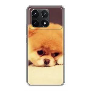 Чехол (ТПУ) Милые собачки для Xiaomi POCO F6 Pro (Померанский шпиц)