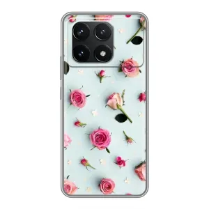 Чохли з принтом Троянд для Xiaomi POCO F6 Pro (Різні квіти)