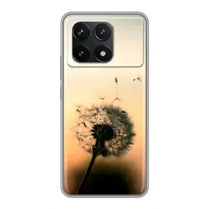 Силиконовый Чехол с одуванчиками на Xiaomi POCO F6 Pro (Роздумаханый одуванчик)