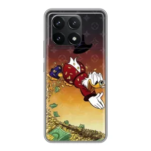 Силиконовый чехол для Xiaomi POCO F6 Pro (Скрудж Луи Виттон)