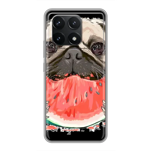Чехол с рисунком «Смешной Мопс» для Xiaomi POCO F6 Pro Чехол с рисунком «Смешной Мопс» для Xiaomi POCO F6 Pro