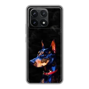 Бампер для Xiaomi POCO F6 Pro с картинкой "Песики" (Собака Мопс)