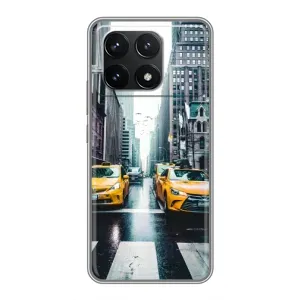 Силиконовый бампер (Работники) на Xiaomi POCO F6 Pro (Такси)